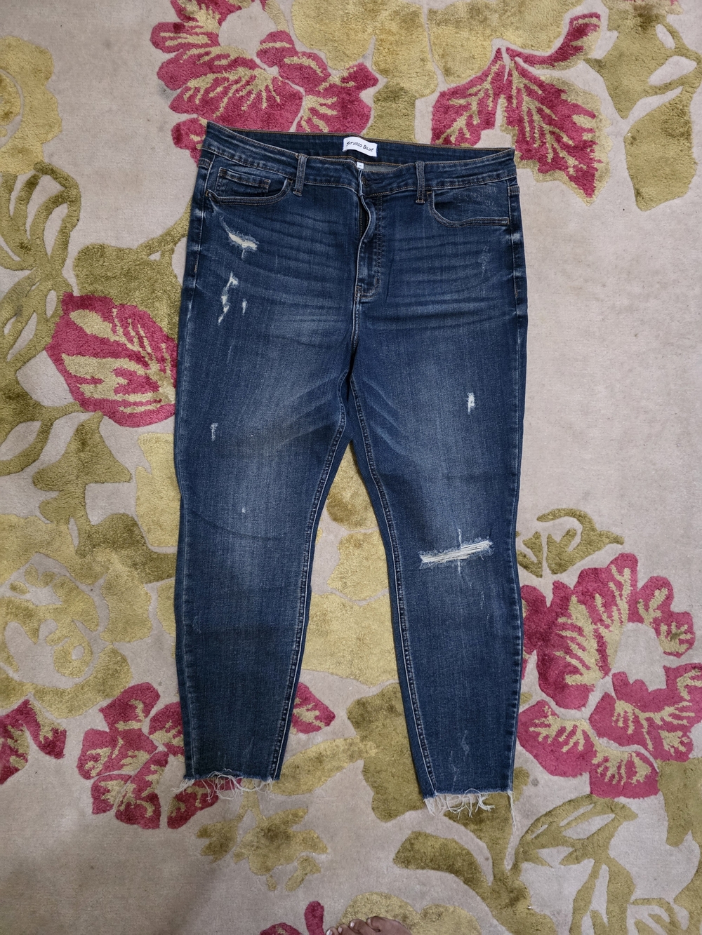 Studio Blue Dark Blue Distressed Women’s Jeans